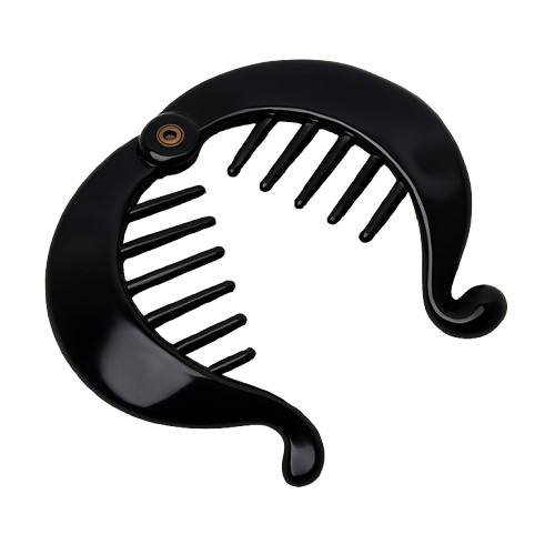 Pince à Cheveux Banane Noire – Image 2