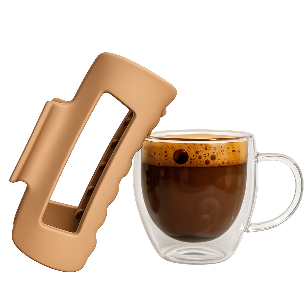 Pince à Cheveux Flexible Café – Image 2