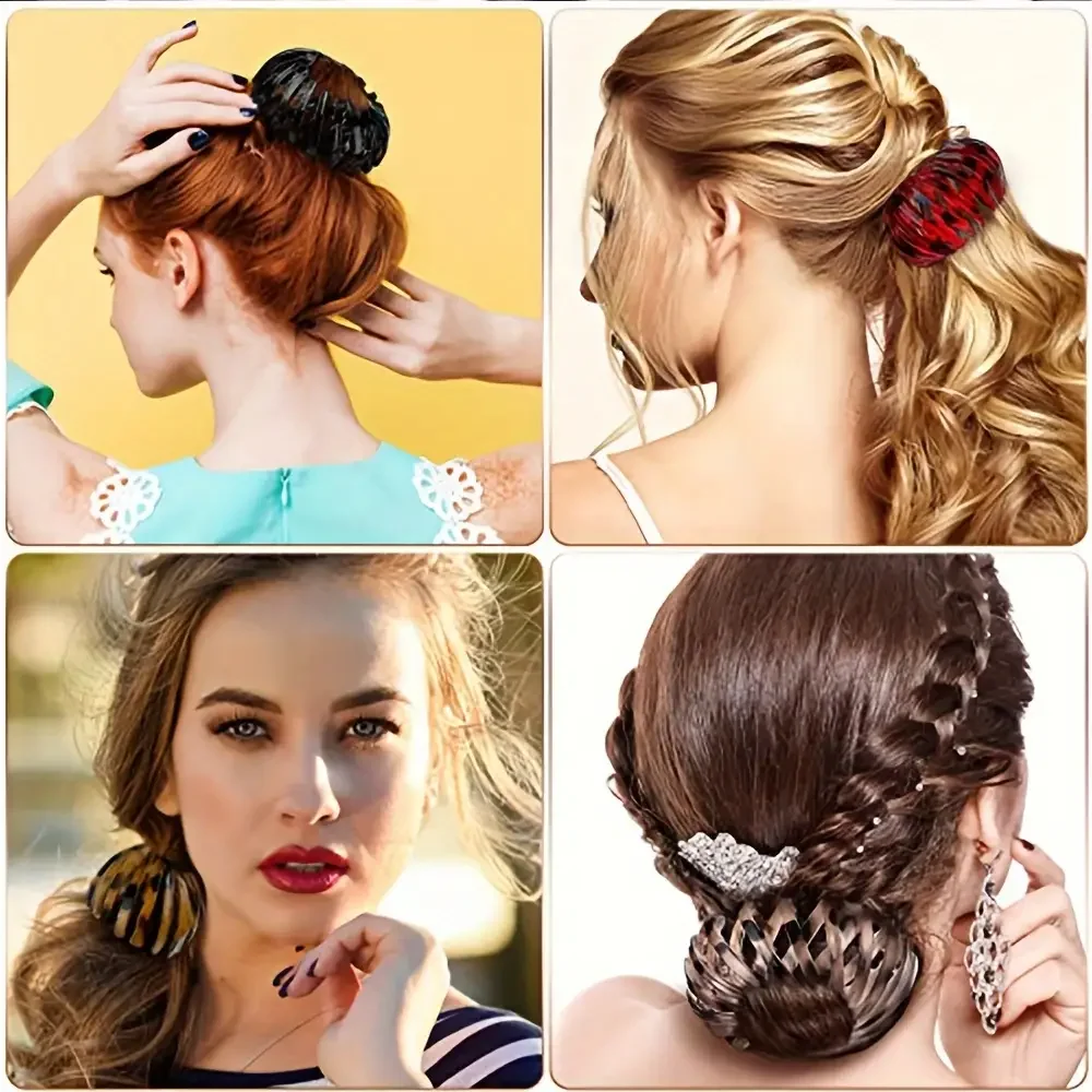 Lot de 4 Pinces à chignon Flexible – Image 2