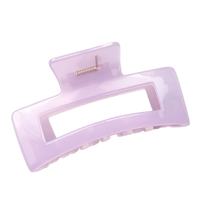 Grande Pince à Cheveux Transparente Lilas