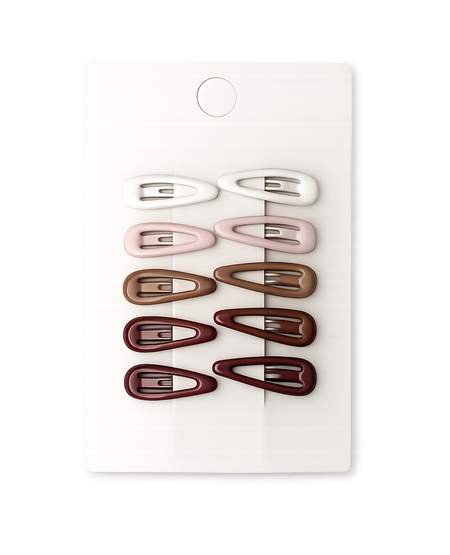 Lot de 10 Barrettes à Cheveux