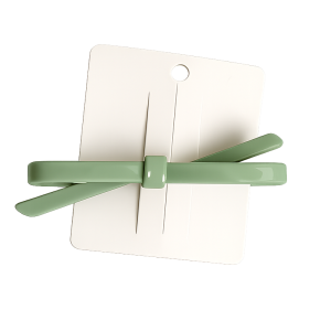 Barrettes à Cheveux Nœud Papillon Vert