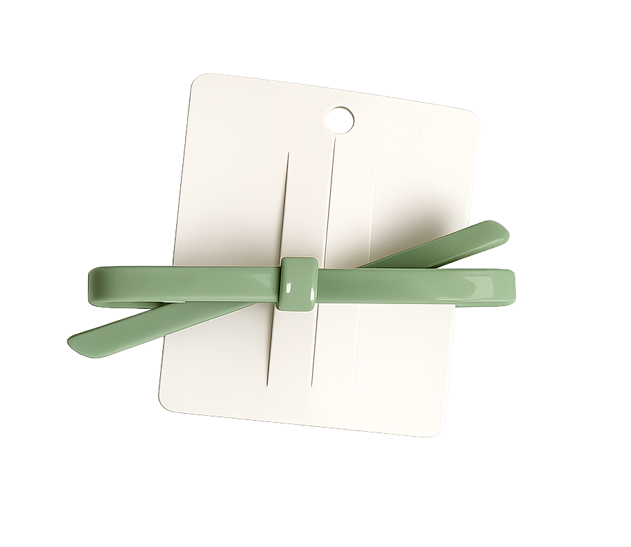 Barrettes à Cheveux Nœud Papillon Vert